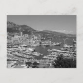 B&W Monaco Postkarte (Vorderseite)