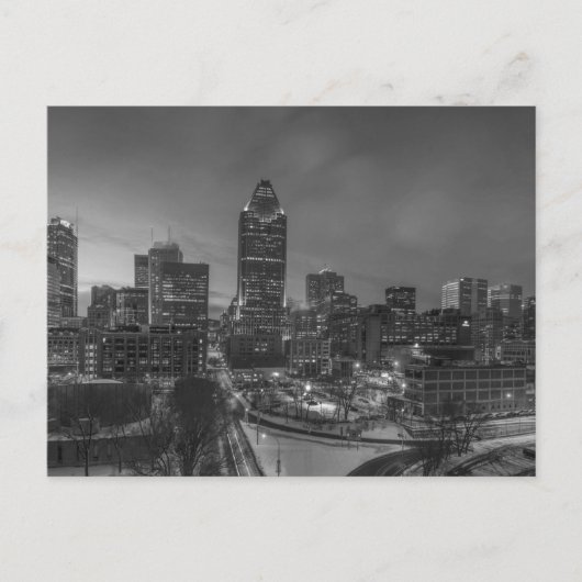 B&W Montreal Postkarte (Vorderseite)