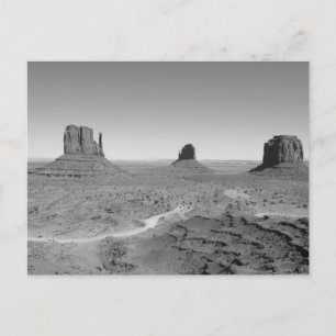 B&W Monument Valle 3 Postkarte