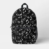 B&W Musical Bedruckter Rucksack (Vorderseite)