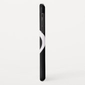b/w musikalische Note anpassbar Case-Mate iPhone Hülle (Hinten/Links)