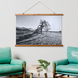 B+W Namib Wüstenbaum Wandteppich Mit Holzrahmen