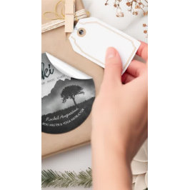 B&W Natural Reiki Master Yoga Mediation Lehrer Runder Aufkleber