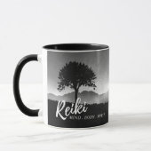 B&W Natural Reiki Master Yoga Mediation Lehrer Tasse (Links)