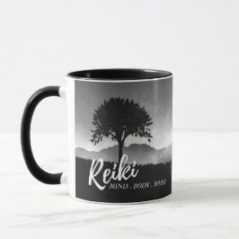 B&W Natural Reiki Master Yoga Mediation Lehrer Tasse