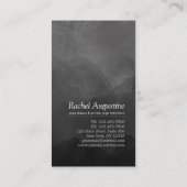 B&W Natural Reiki Master Yoga Mediation Lehrer Visitenkarte (Rückseite)