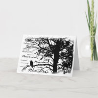 B&W Nevermore Raven Silhouette