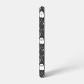 B&W Niedlich Doodle Halloween-Muster Samsung Galaxy Hülle (Linke Seite)