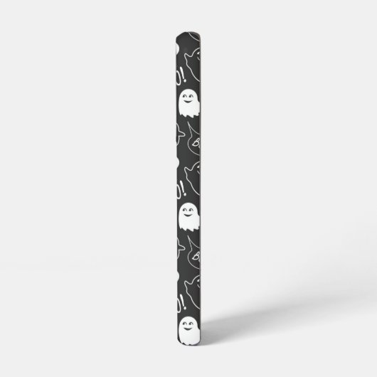 B&W Niedlich Doodle Halloween-Muster Samsung Galaxy Hülle (Linke Seite)