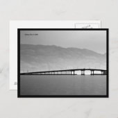 B&W Okanagan Lake Bridge Postcard Postkarte (Vorne/Hinten)