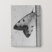 B&W - Ophiusa tirhaca, der grüne Drache Button (Vorderseite)