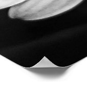 B&W Petals #6 Poster (Ecke)