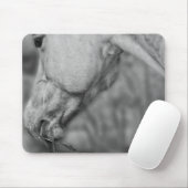 B&W Pferdekopf ~ Mousepad (Mit Mouse)