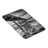 B&W Pier im Morgengrauen, Kalifornien Magnet (Rechte Seite)