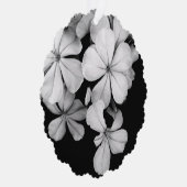 b&w Plumbago Ornament Karte (Rechts)