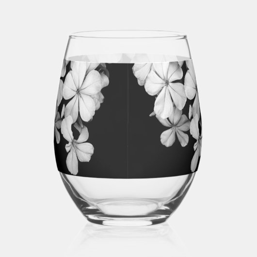 b&w Plumbago Weinglas Ohne Stiel (Rechts)