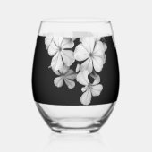 b&w Plumbago Weinglas Ohne Stiel (Links)