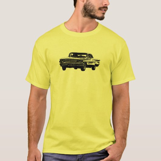 B&W Pontiac Vorderansicht 1960 T-Shirt (Vorderseite)