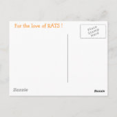 B&W RATS Collage Postcard Postkarte (Rückseite)