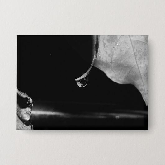 B&W - Regen fallen Button (Vorderseite)