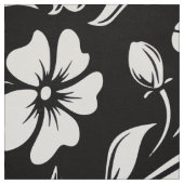 B&W Retro-Blumenmuster Stoff (Muster)