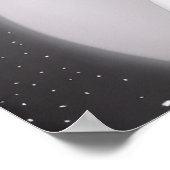 B&W Retro Sci-fi-Frau Poster (Ecke)