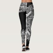 B&W Rundschreiben-Mandala Leggings (Rückseite)
