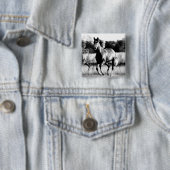 B&W Running Pferd Button (Beispiel)