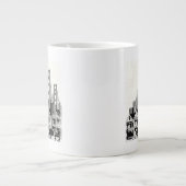B&W San Francisco Kalifornien Jumbo-Tasse (Vorderseite)