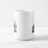 B&W San Francisco Kalifornien Kaffeetasse (Mittel)