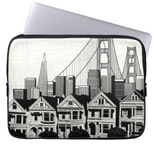 B&W San Francisco Kalifornien Laptopschutzhülle