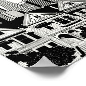 B&W San Francisco Kalifornien Poster (Ecke)