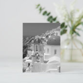 B&W Santorini 2 Postkarte (Stehend Vorderseite)