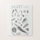 B&W Science Microbiology Magnification Microscopic Puzzle (Vertikal)