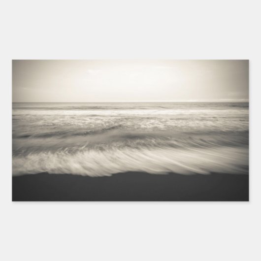 B&W Seescape, Hawaii Rechteckiger Aufkleber (Vorderseite)