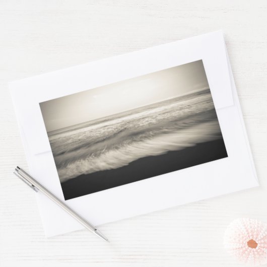 B&W Seescape, Hawaii Rechteckiger Aufkleber (Umschlag)