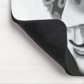 B/W silberner Flair Mousepad (Ecke)