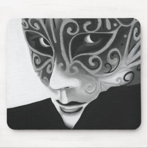 B/W silberner Flair Mousepad