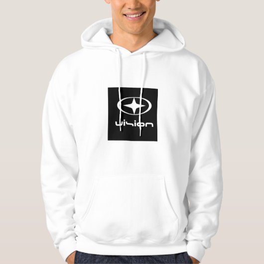 B&W STAR GEWERKSCHAFT DISIGN ON MENS HOODED SWEET HOODIE (Vorderseite)