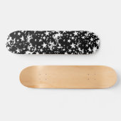 B&W Star Graffiti Skateboard (Horizontal)
