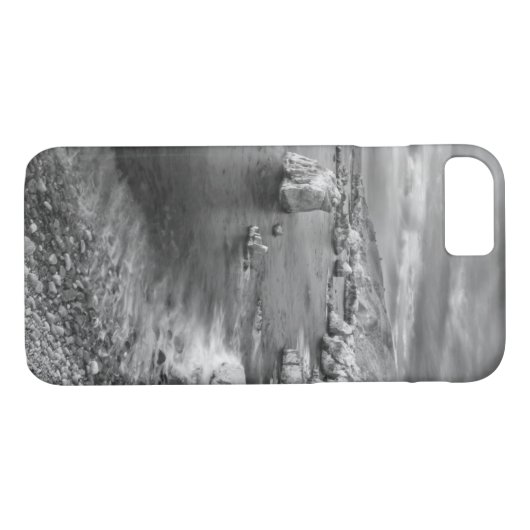 B&W Strand Küste, Kalifornien Case-Mate iPhone Hülle (Rückseite (Horizontal))