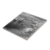 B&W Strand Küste, Kalifornien Fliese (Seite)