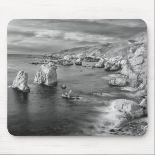 B&W Strand Küste, Kalifornien Mousepad
