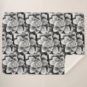 B&W Sukkulturelles Design Kleiner Sherpa Blanket Sherpadecke (Vorderseite (Horizontal))