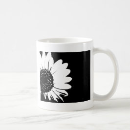 B&W Sunflower Tasse