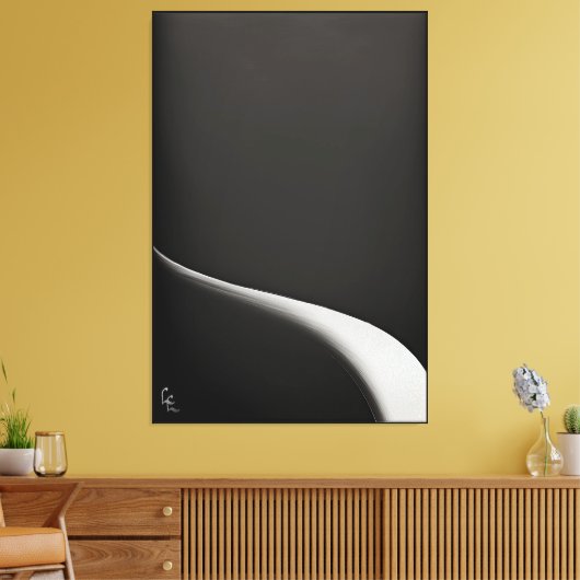 B&W, Suprematismusexperimente, Band 1 Leinwanddruck (Insitu (Wohnzimmer))