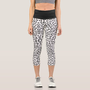 B&W Tierprint Capri Leggings