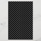 B&W Tiny Dots Muster Briefpapier (Vorderseite)