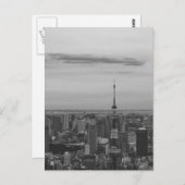 B&W Tokio Postkarte (Vorne/Hinten)