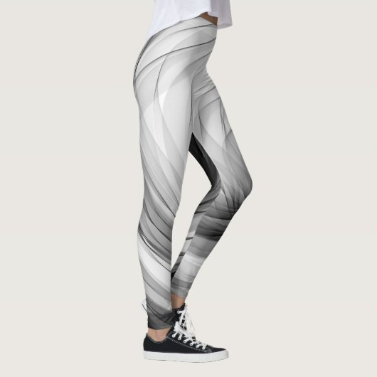 B&W Tunnel-Spirale - Leggings (Rechts)